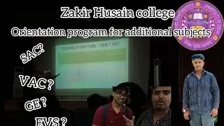 College orientation for SAC,VAC,GE at Zakir Husain college.👍#trending#vlog#delhiuniversity#college.