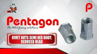 PENTAGON RIVET NUT , SEMI HEX BODY REDUCED HEAD