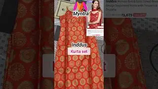 Myntra inddus kurta set review | myntra festive wear haul #viral #shorts #myntra #inddus #trending