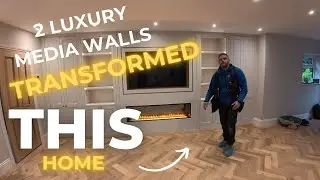 Мы построили ДВЕ стильные медиастены… Весь дом выглядит по-новому! ✨