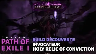 Playing a summoner role, but not too much, with Holy Relic of Conviction on Path of Exile