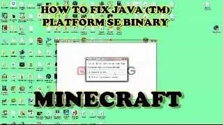 Minecraft problem Java Binary not responding (HOW TO FIX)