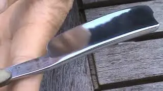 Реставрация опасной бритвы James Barlow & Son's straight razor restoration.