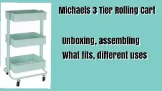 Michaels 3 Tier Rolling Cart * Storage Cart * DIY Project Storage
