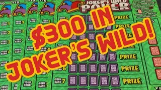 300 долларов в лотерее Joker&rsquo;s Wild Poker ‼️ #калифорния #лотерея #скретч-карты #покер #выигрыш #...