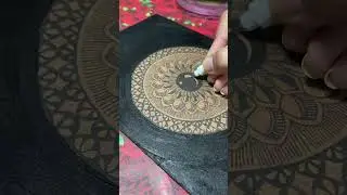 Mandala on MDF🤯 I Must try #mandalaart #mandalaartforbeginners #mdf