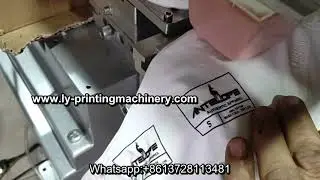 T shirt garment  label tagless  pad printer
