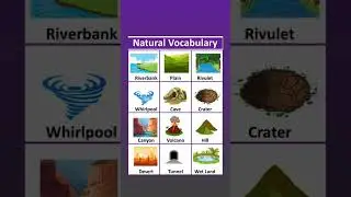 Learning nature one word at a time! 🌿📚Explore these natural features with fun visuals #learningkids