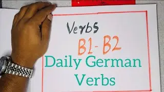 Daily German Verb Practice: B1 to B2