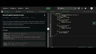 Move all negative elements to end in java