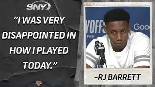 RJ Barrett discusses his struggles in Knicks Game 6 loss to the Heat | Knicks | SNY