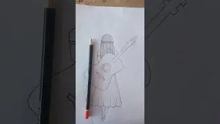 How to draw gitter girl💜😘 #art #rima #youtubeshorts