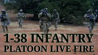 1-38 Infantry Platoon Live Fire Exercise