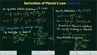 Lecture - 45 | Derivation of Planck's Law | 2nd sem Thermal Physics | MSDSU | NEP