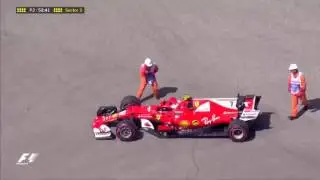 Massa spin & Kimi throttle failure   F1 2017 Hungary FP2
