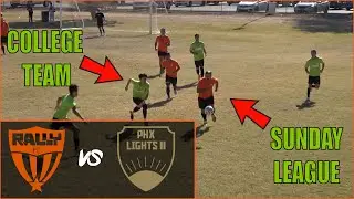FINAL REGULAR SEASON GAME vs COLLEGE TEAM! RALLY FC Sunday League Highlights
