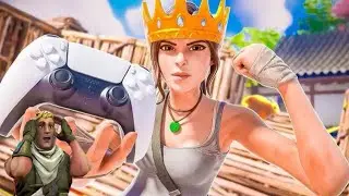 Solo Fortnite Ps5 controller Gameplay