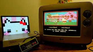 Gaming on CRT | Famicom | Hello Kitty Sanrio Carnival 2 | LG Retro Serie1 CRT TV