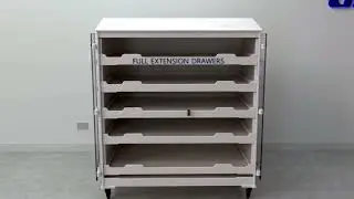 Custom Shadow Board Cleanroom Trolley- Dave Barry Plastics