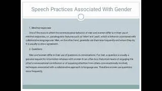 GROUP 6 || LANGUAGE AND SEX || SOCIOLINGUISTICS