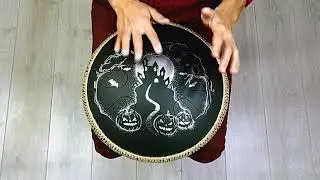 GUDA DRUM Freezbee. Mystic scale / Halloween design