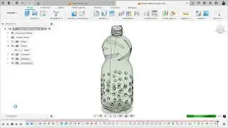 Transparent Plastic bottle - Designed in Fusion 360