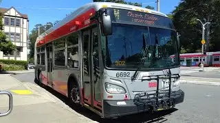 SF Muni 6692 Route Announcement: M Ocean View to Church Station (Inbound, Twin Peaks Tunnel Closure)