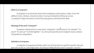Basic of Information Technology and Facts