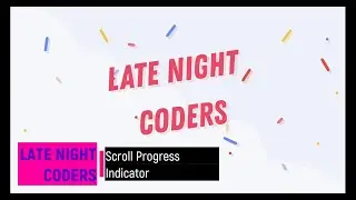 Scroll Progress Indicator using Javascript and Lottie Animations Tutorial