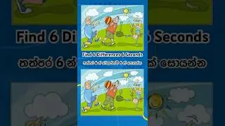 Find 6 Differences 6 Seconds | #shorts #differencesinpictures #story