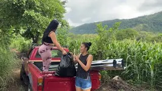 Nos fuimos a DEJAR una pequeña AYUDA  a una FAMILIA 