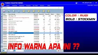 INFO WARNA pada DATA BARANG | Software Tumbas Unlimited Series #aplikasikasir