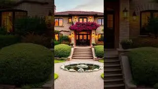 Grand European House with Garden #dreamhousedesign #house  #Mediterranean