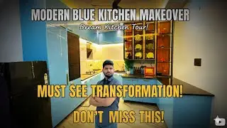 Modern Blue Modular Kitchen Tour: Full Cost Breakdown! 😱 (Don't Overpay)(Is title mein Design bhi 