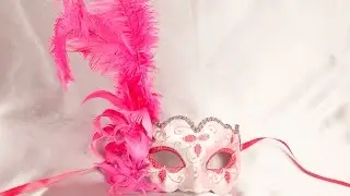 Cerise Pink Venetian masquerade masks