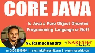 Is Java a Pure Object Oriented Programming Language or Not? | Core Java Tutorial | by Mr.Ramachandra