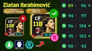 Zlatan Ibrahimović 110 BEST TRAINING with Booster, Max Level, Player Progression eFootball 2026