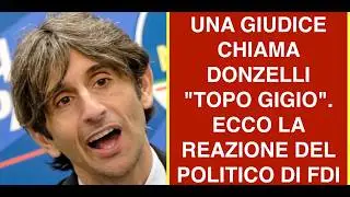 UNA GIUDICE CHIAMA DONZELLI 