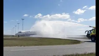 Billund Airport - Lufthansa (LH) first flight between M&uuml;nich (MUC) and Billund (BLL)