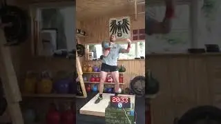 Kettlebell half marathon, Half snatch 20 kg, 592 reps