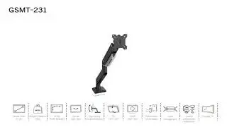 Installation Guide for PUTORSEN&reg; GSMT-231 Heavy Duty PC Monitor Arm