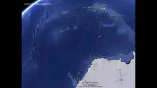 Trajet &eacute;l&eacute;phant de mer &eacute;quip&eacute; d'une balise Argos