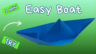 ⛴ The simplest origami paper boat for therapy