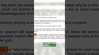 Reid Technique: Tricks to Extract False Confessions