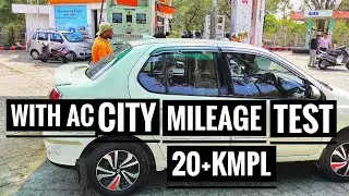 Tata Indigo Cs City Mileage Test with AC | 10 year old indigo ecs