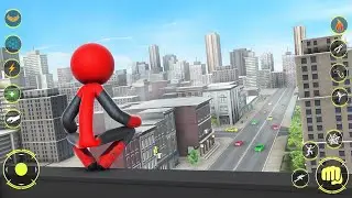StickMan Rope Hero Spider | Gameplay