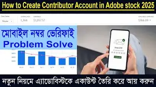 How to Create Contributor Account in Adobe stock 2025 Full Guide line.