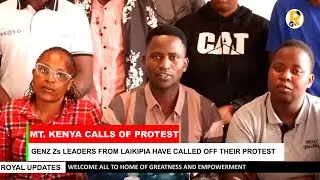 Mt  Kenya Gen Zs Calls off protests