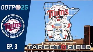 OOTP Twins Episode 3 - Tough First Season + Yankees Trade !
