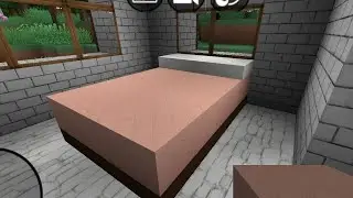 How to build a bed in mini block craft 3D (easy furniture)